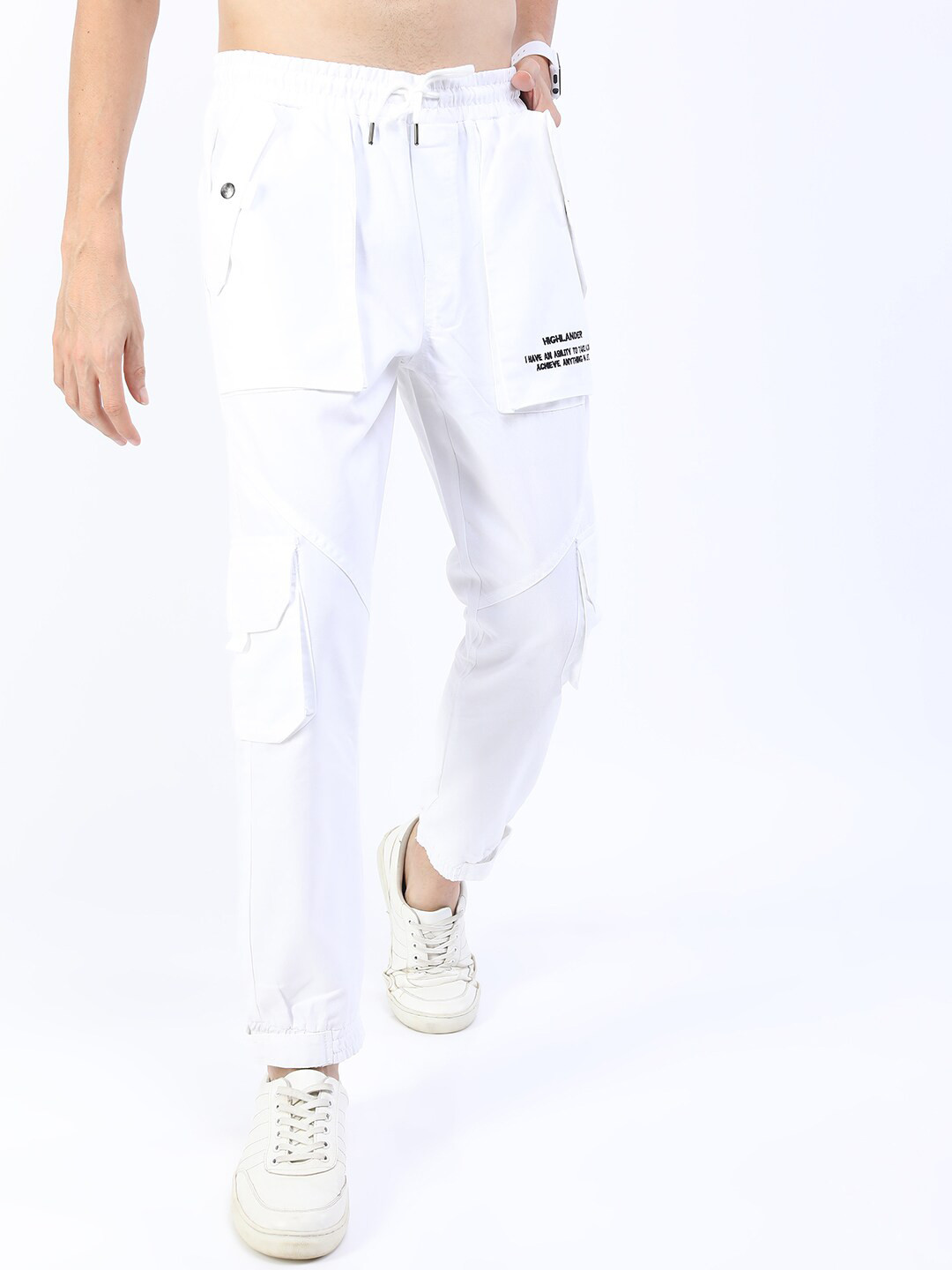 

HIGHLANDER Men Trousers, White