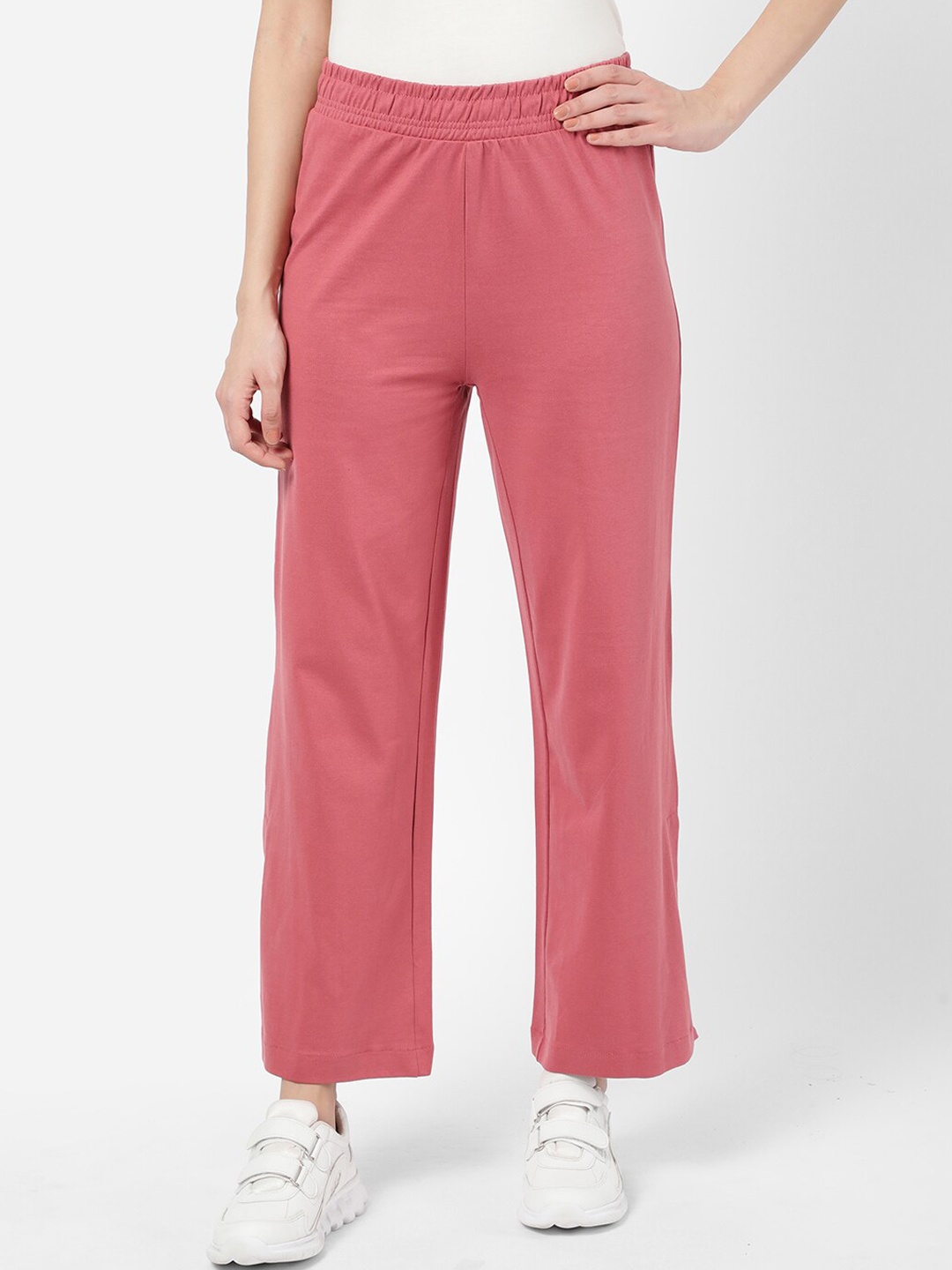 

R&B Women Straight Fit Trousers, Pink
