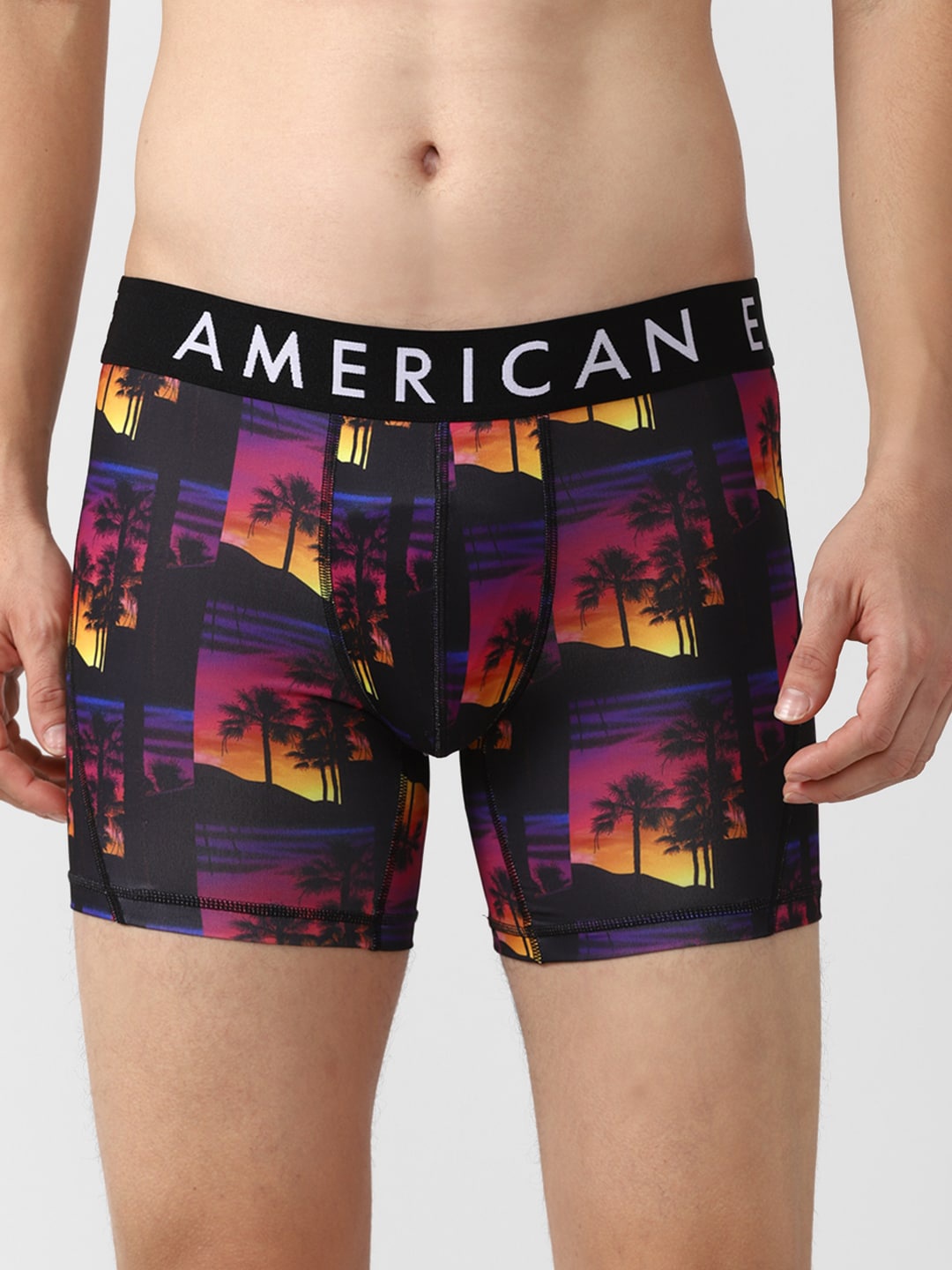 

AMERICAN EAGLE OUTFITTERS Men Black Printed Antimicrobial Trunk WEE0232793001