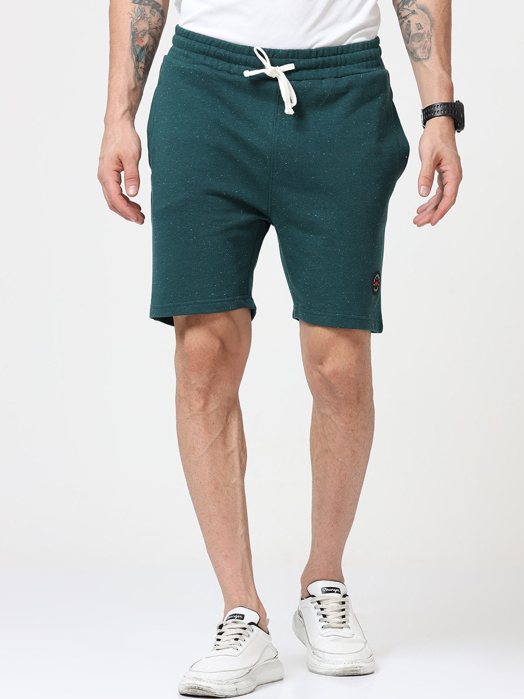 

Masculino Latino Men Solid Shorts, Green