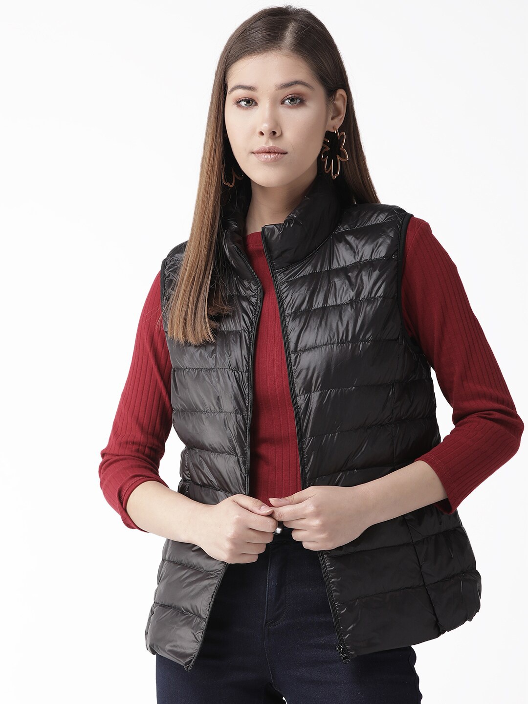 

Xpose Women Black Lightweight Puffer Jacket