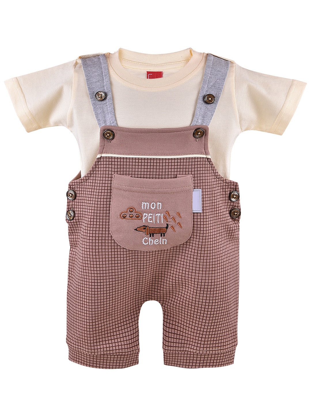 

Wish Karo Boys Yellow & Brown Clothing Set
