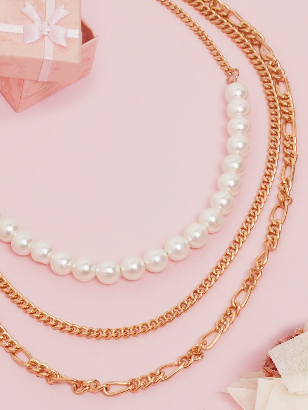 

DressBerry Rose Gold Brass Rose Gold-Plated Necklace