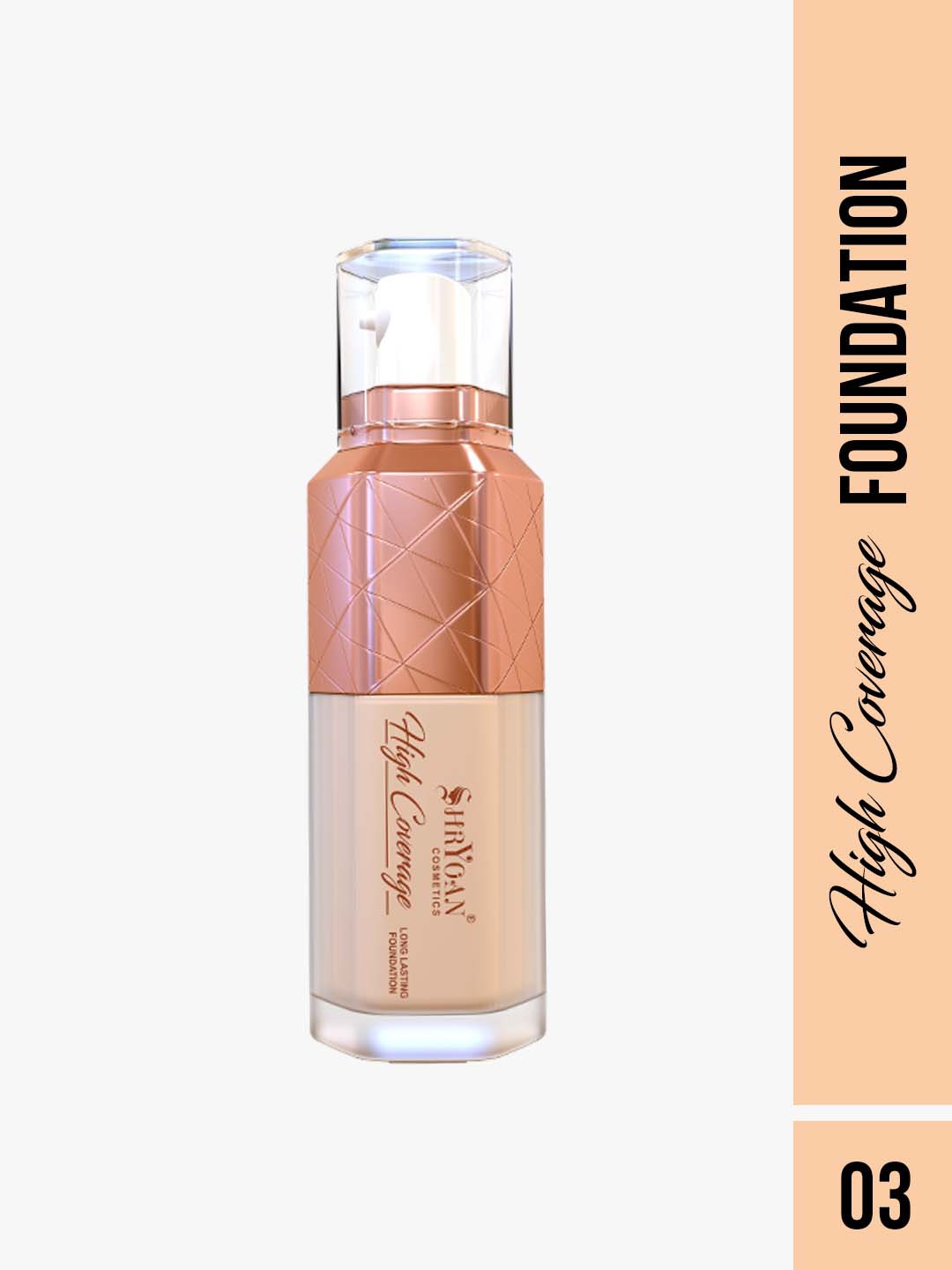 

SHRYOAN High Coverage Long Lasting Foundation 50 g - Shade 03, Nude