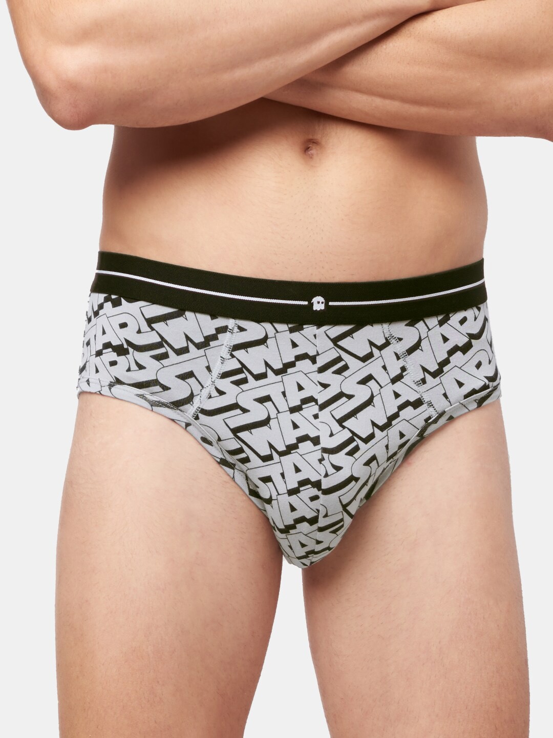 

The Souled Store Grey Star Wars Printed Basic Briefs 194551