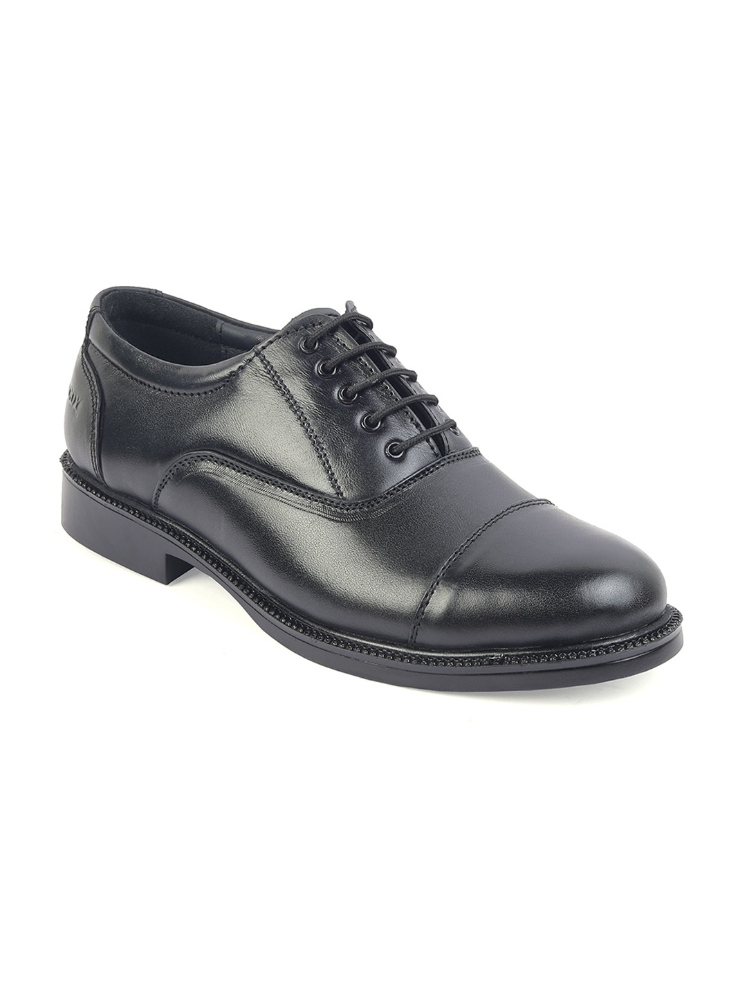 

XHUGOY Men Black Solid Formal Oxford Shoes