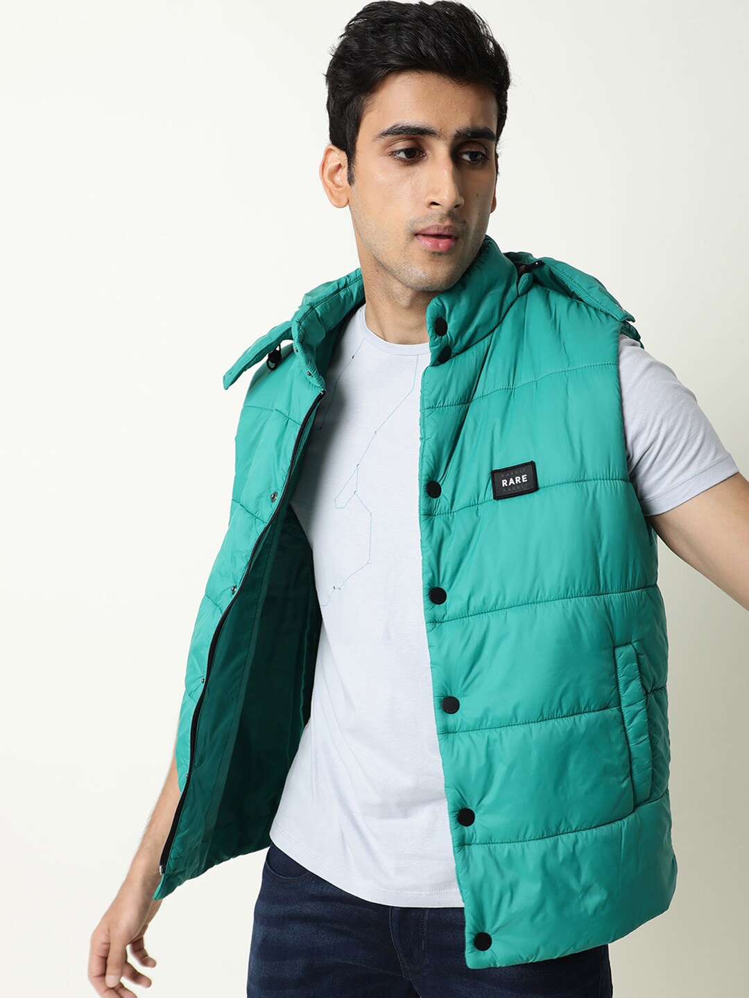 

RARE RABBIT Men Depot Puffer Jacket, Green
