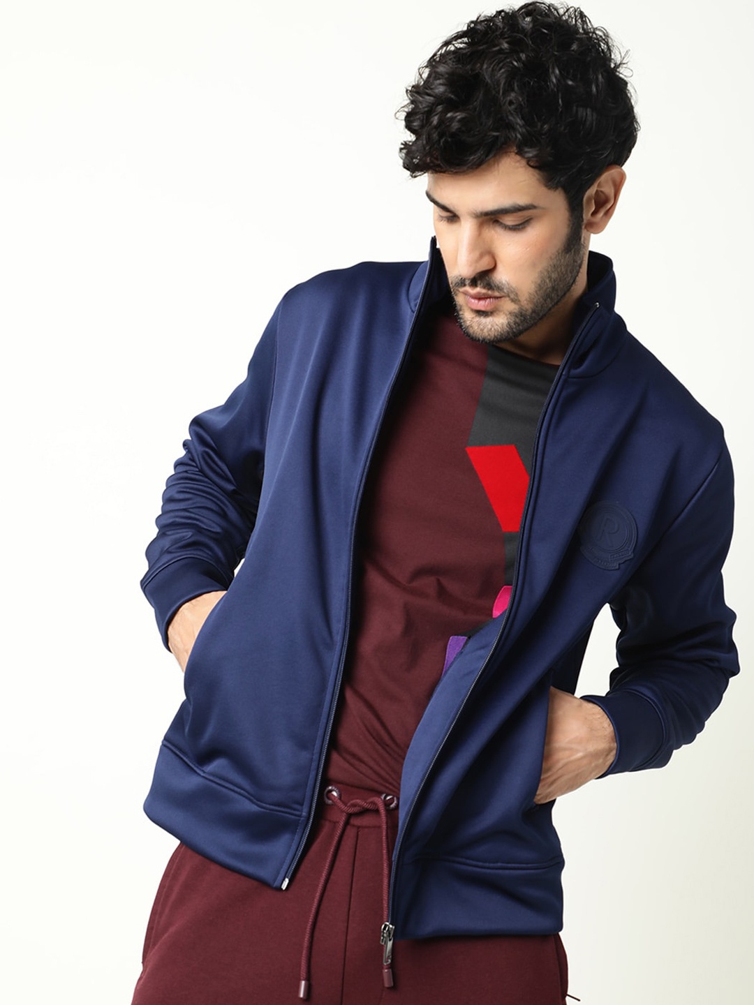 

RARE RABBIT Men Bond Tailored Fit Jacket, Blue