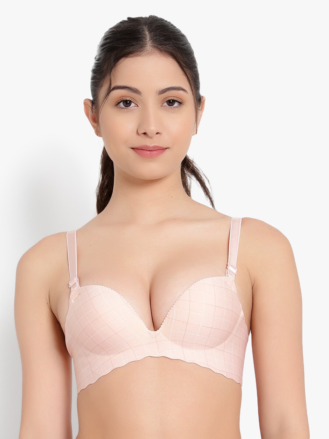 

PARKHA Women Pink Bra Heavily Padded