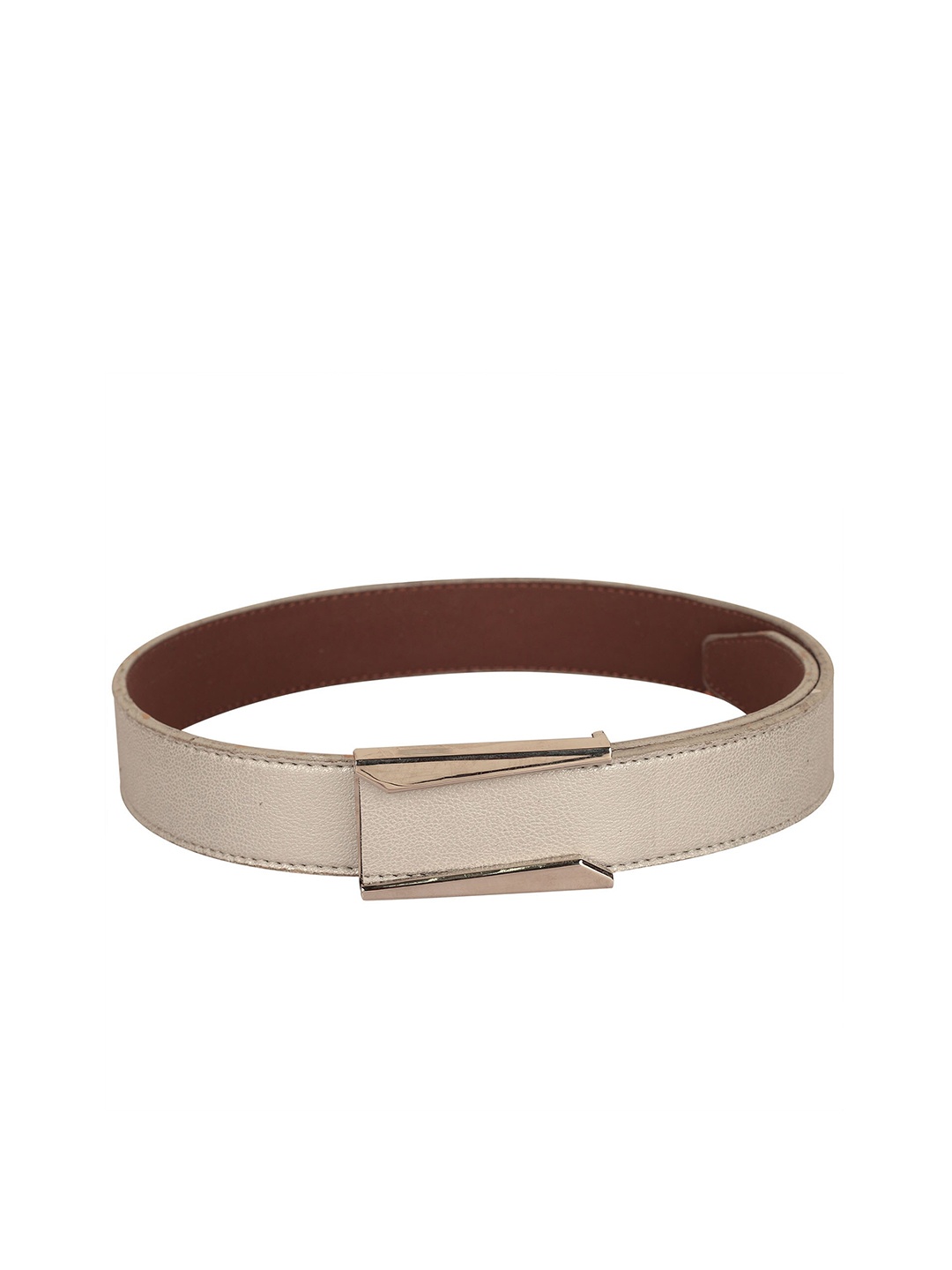 

Calvadoss Boys Textured PU Belt, Silver
