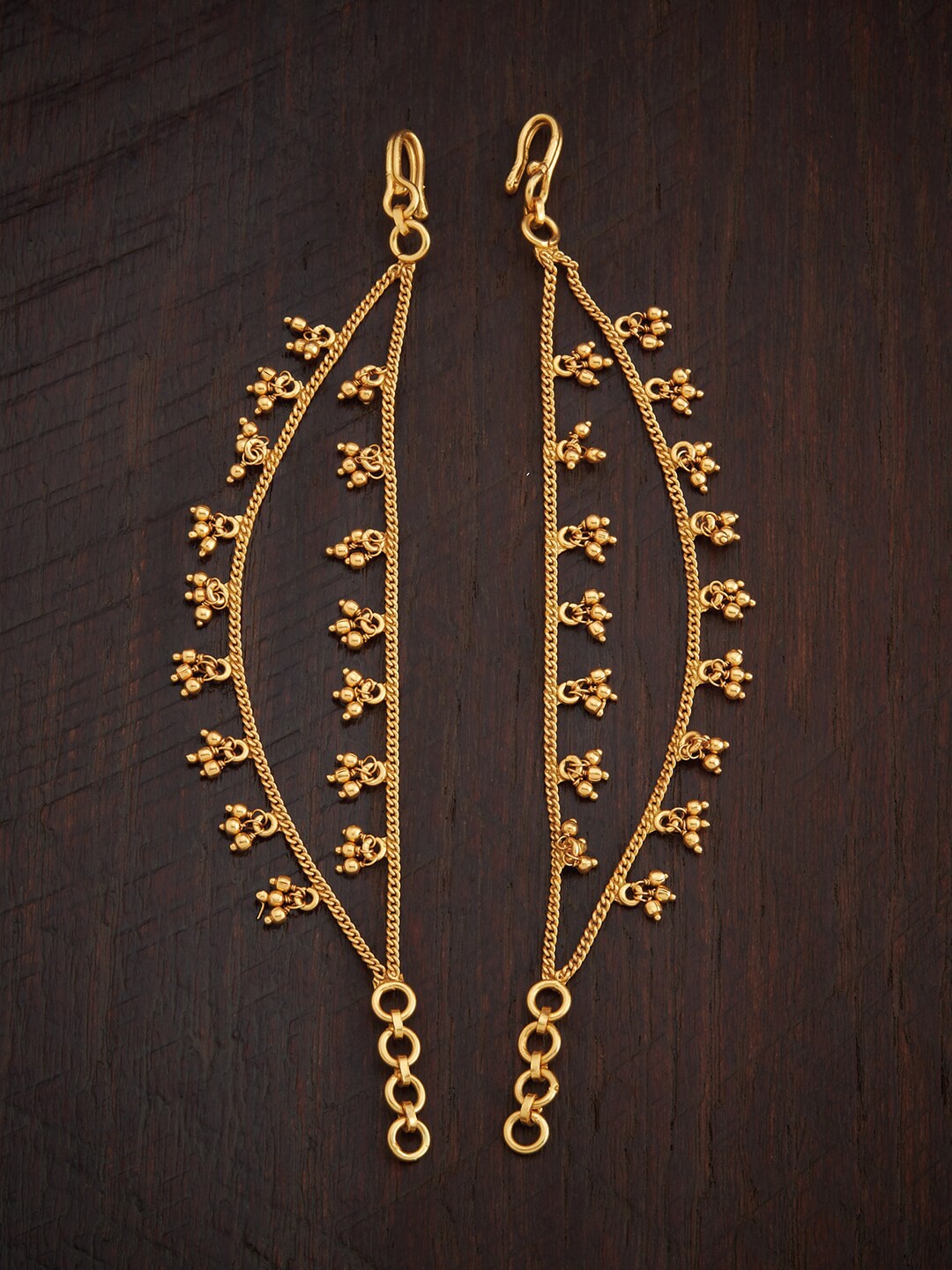 

Kushals Fashion Jewellery Gold-Toned 92.5 Silver Matil with Spinal Beads