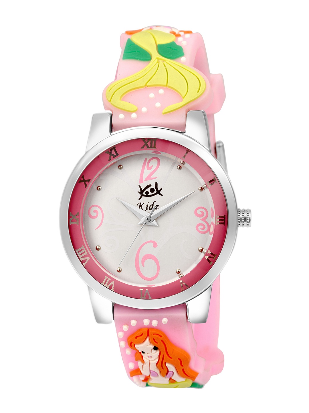 

Kool Kidz Unisex Kids Pink Printed Dial & Pink Straps Analogue Watch