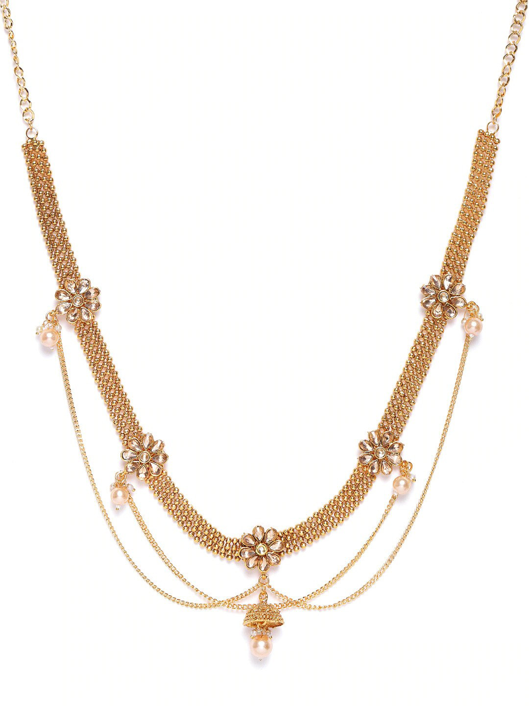 

JEWELS GEHNA Gold-Plated Kundan Studded Kamarbandh