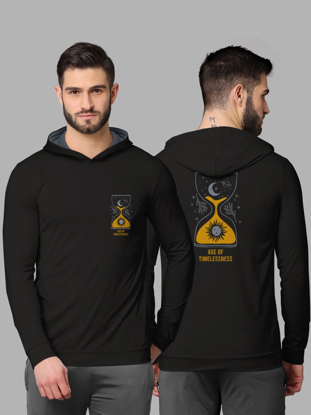 

BULLMER Men Hooded T-shirt, Black