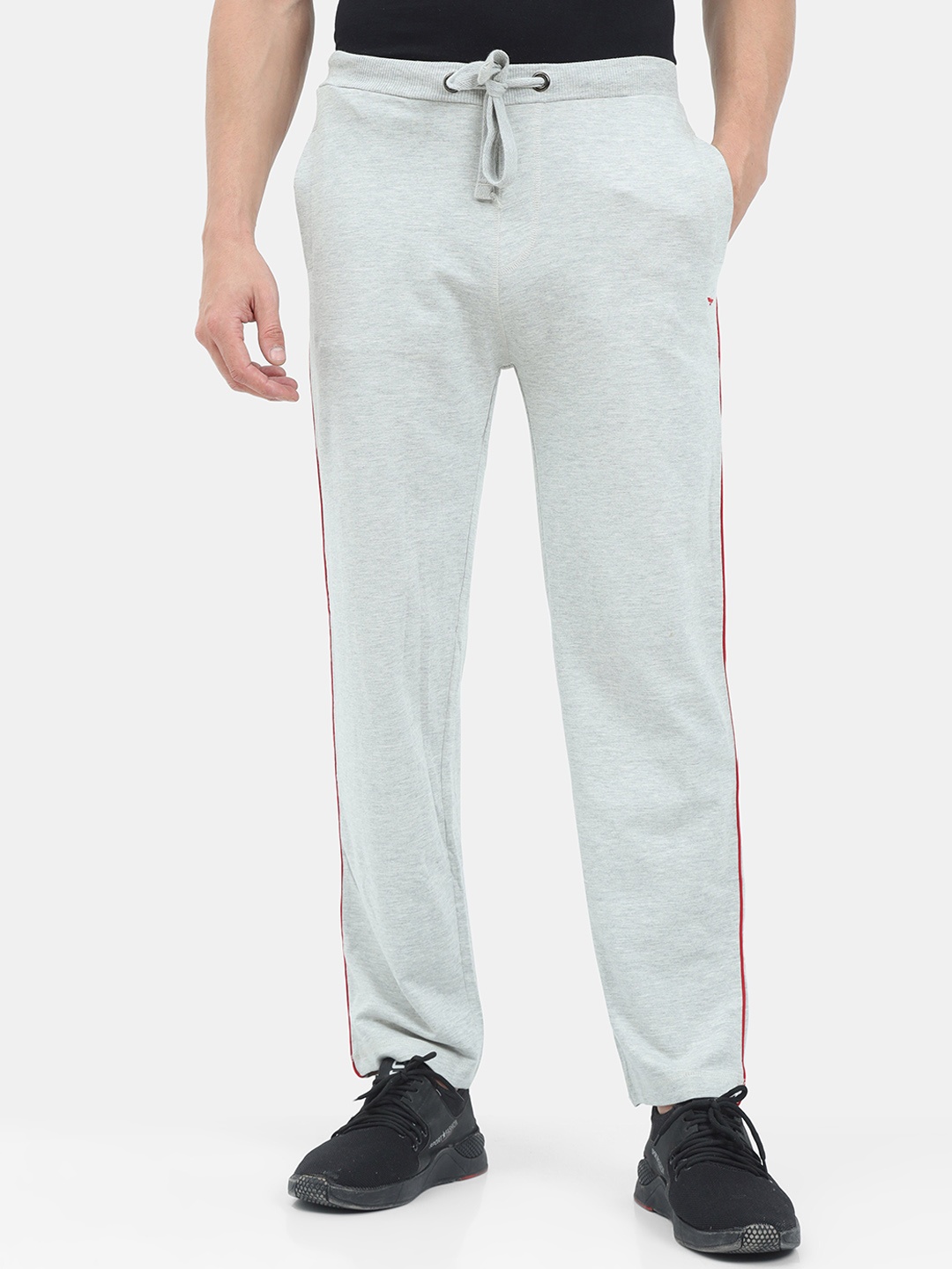 

ARDEUR Men Off White Solid Slim-Fit Track Pants