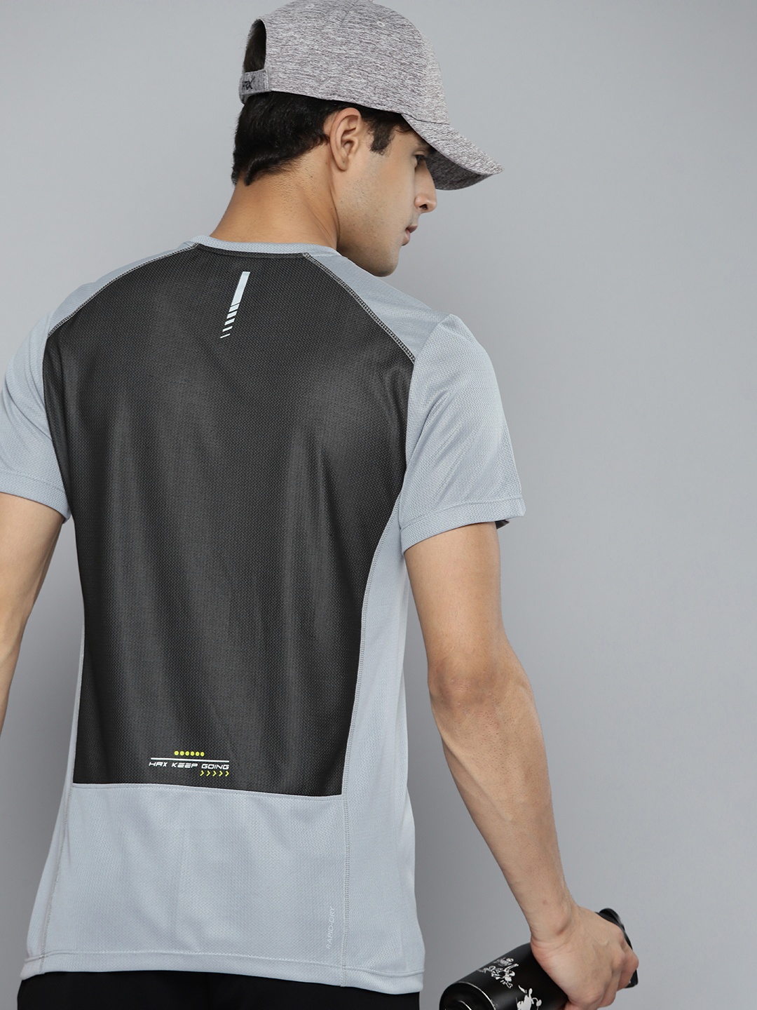 

HRX by Hrithik Roshan Men Grey T-shirt