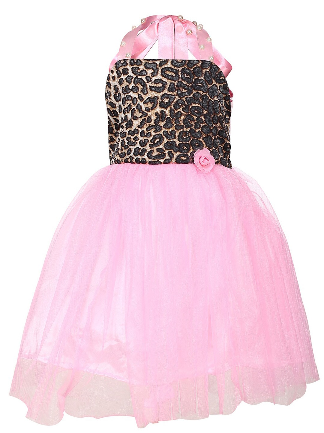 

Samsara Couture Pink Embellished Net Dress