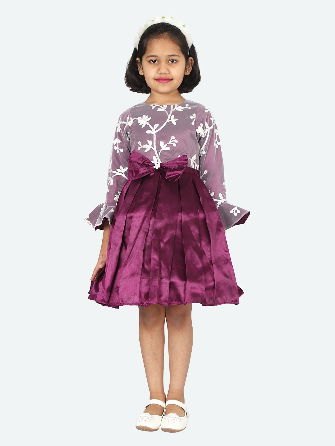 

Samsara Couture Red Net Dress