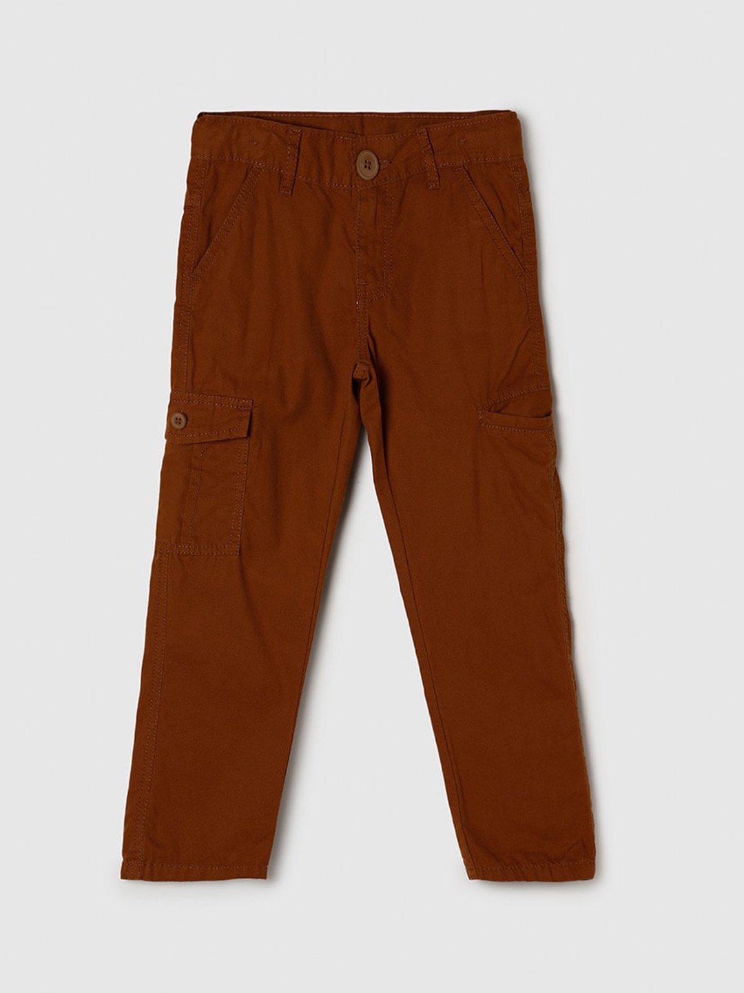 

max Boys Cargos Trousers, Brown