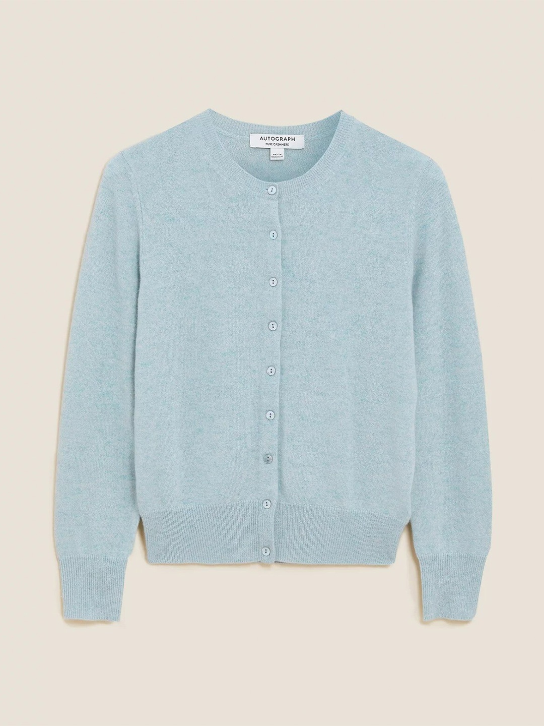 

Marks & Spencer Women Blue Cashmere Cardigan