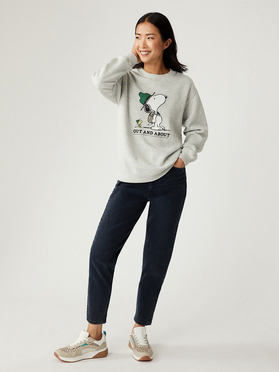 

Marks & Spencer Women Grey Sweatshirt