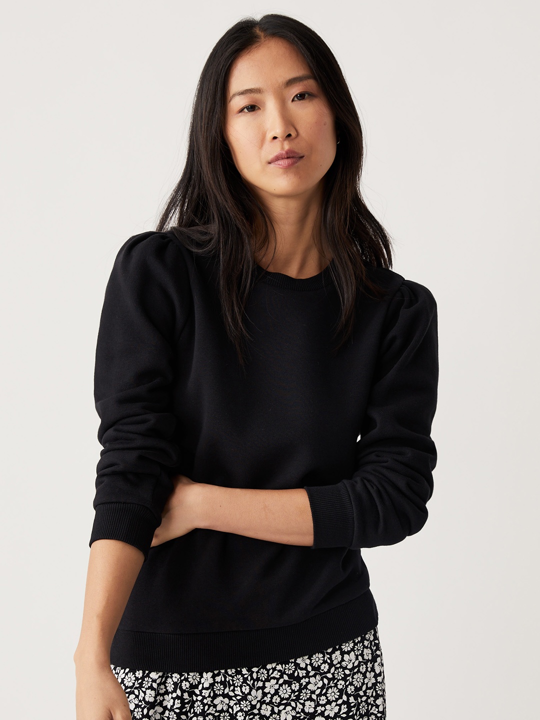 

Marks & Spencer Women Black Sweatshirt