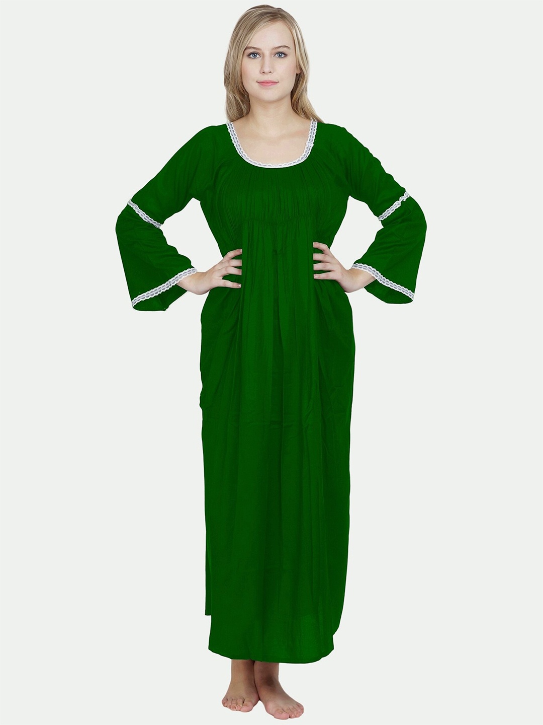 

PATRORNA Green Maxi Nightdress