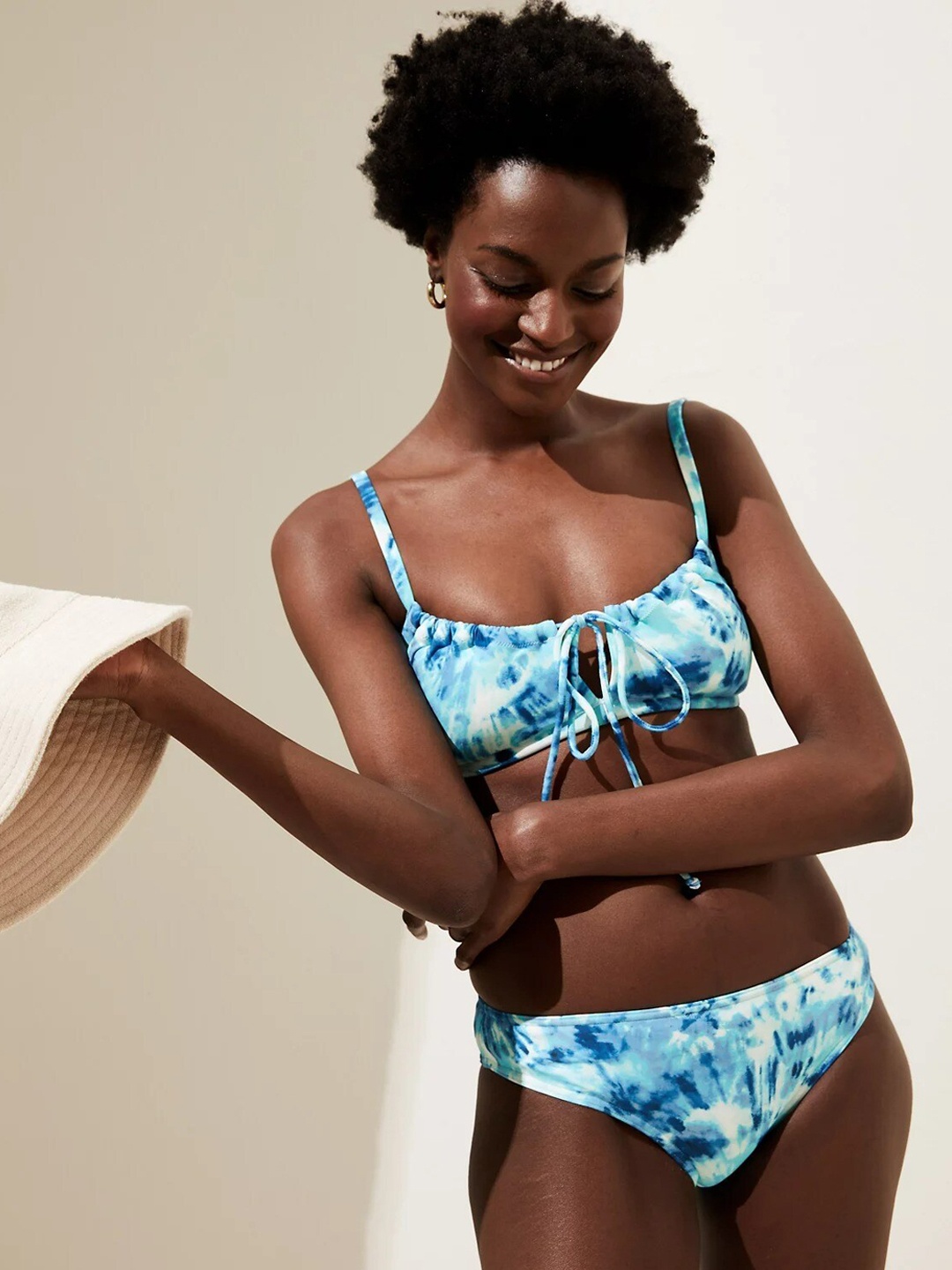 

Marks & Spencer Women Printed Swim Briefs, Blue