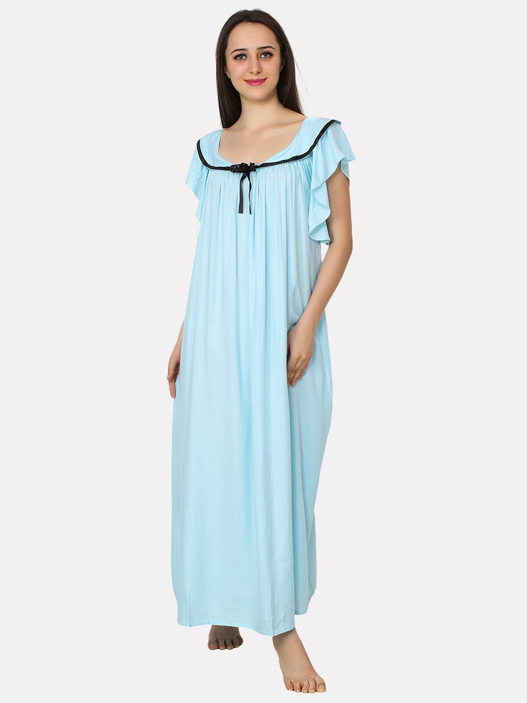 

PATRORNA Blue Maxi Nightdress