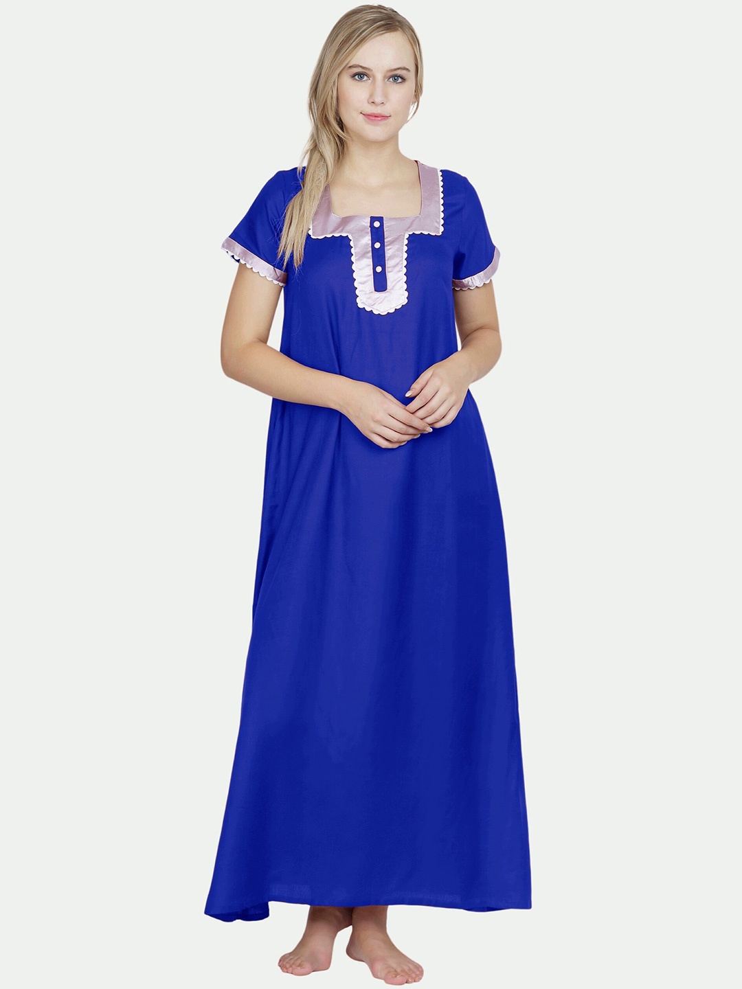 

PATRORNA Blue Maxi Nightdress