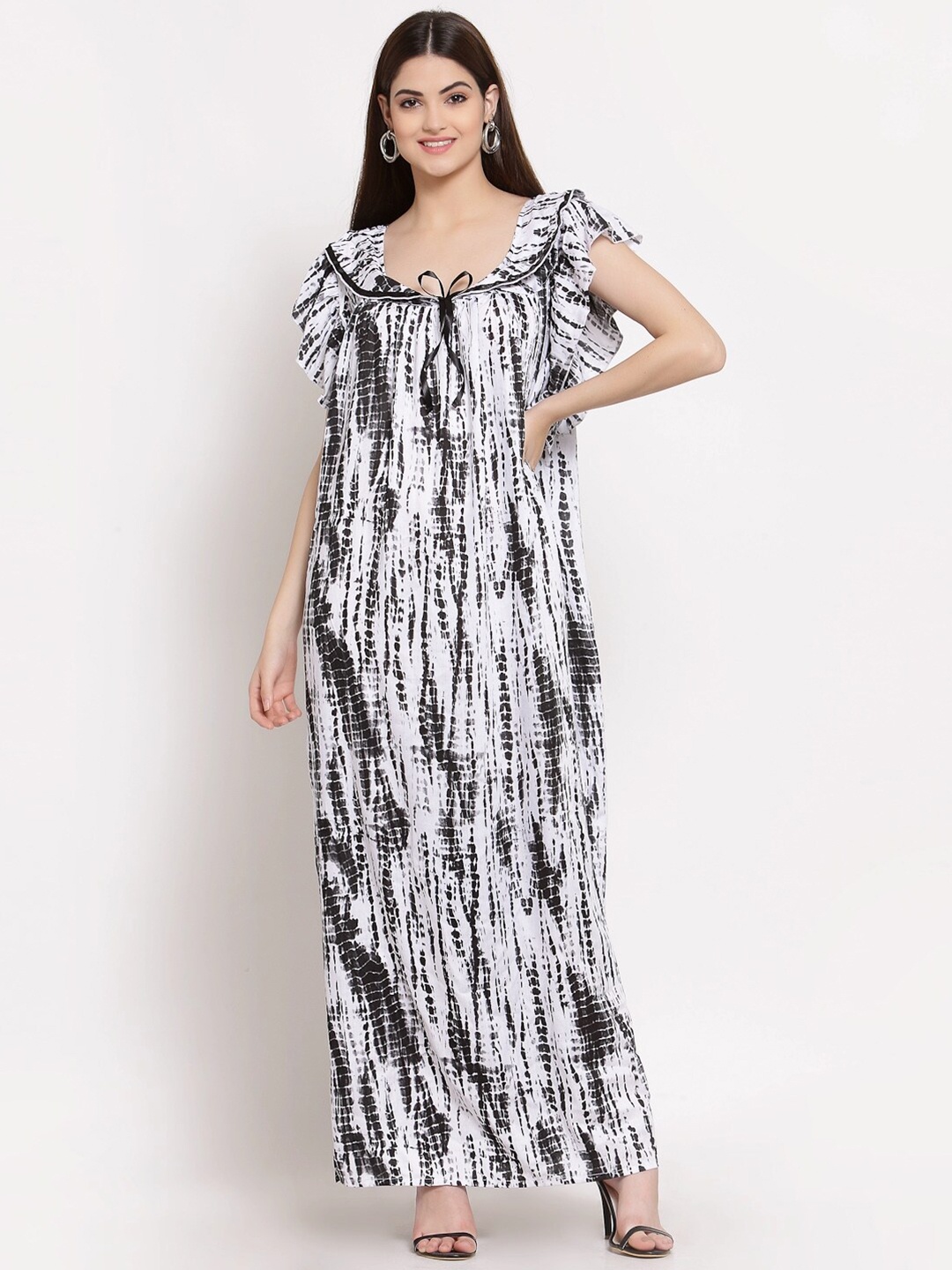 

PATRORNA White Maxi Nightdress