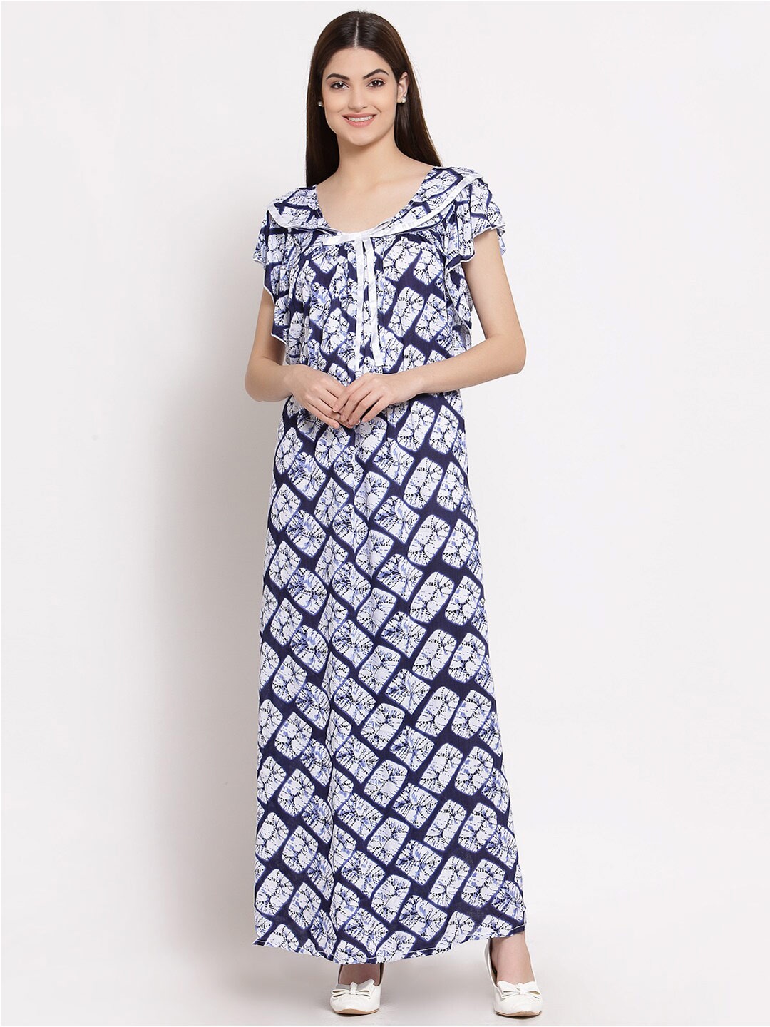 

PATRORNA Blue Maxi Nightdress