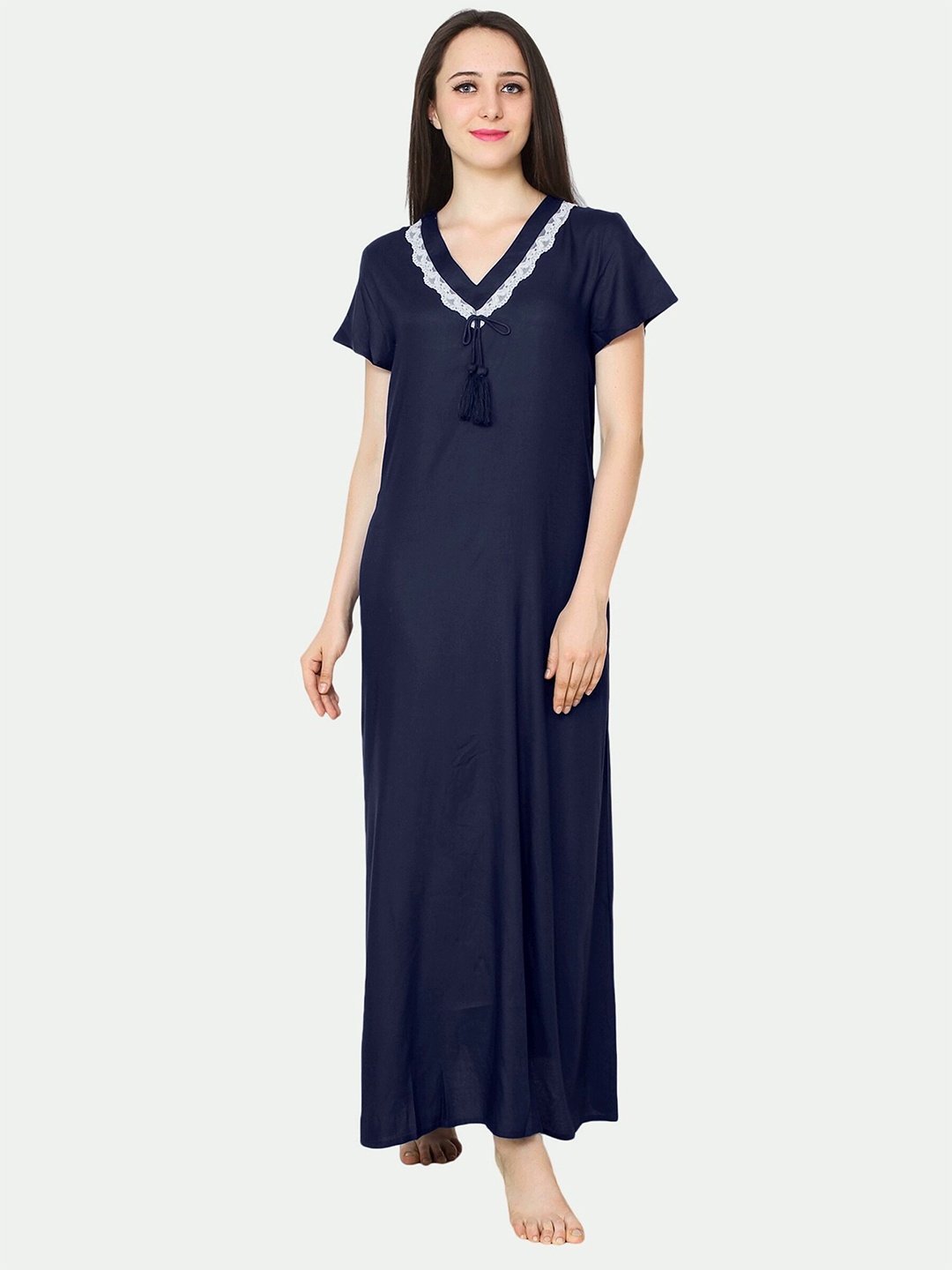 

PATRORNA Blue Maxi Nightdress
