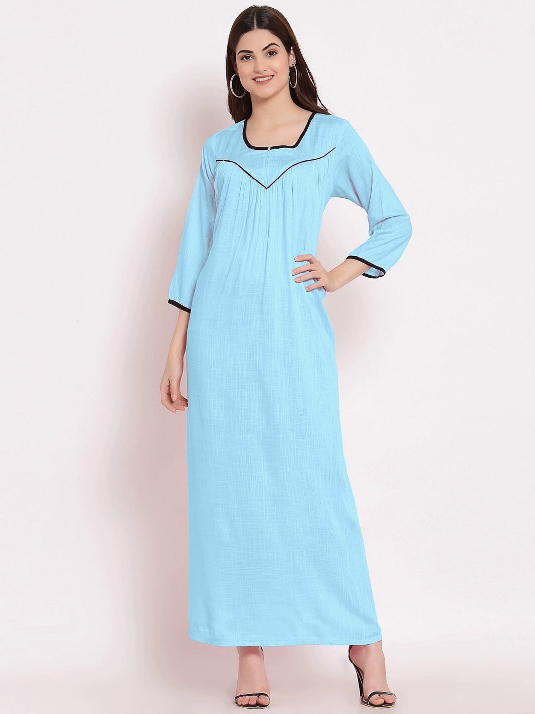 

PATRORNA Blue Maxi Nightdress