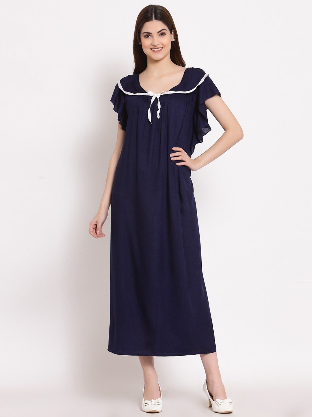 

PATRORNA Blue Maxi Nightdress