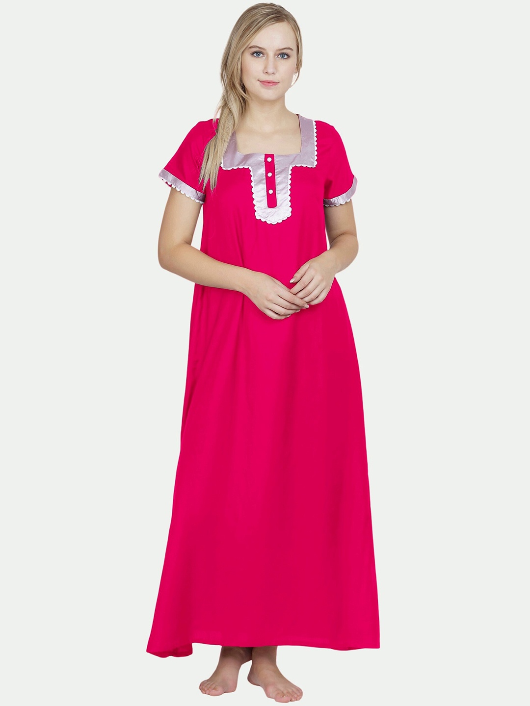

PATRORNA Pink Maxi Nightdress