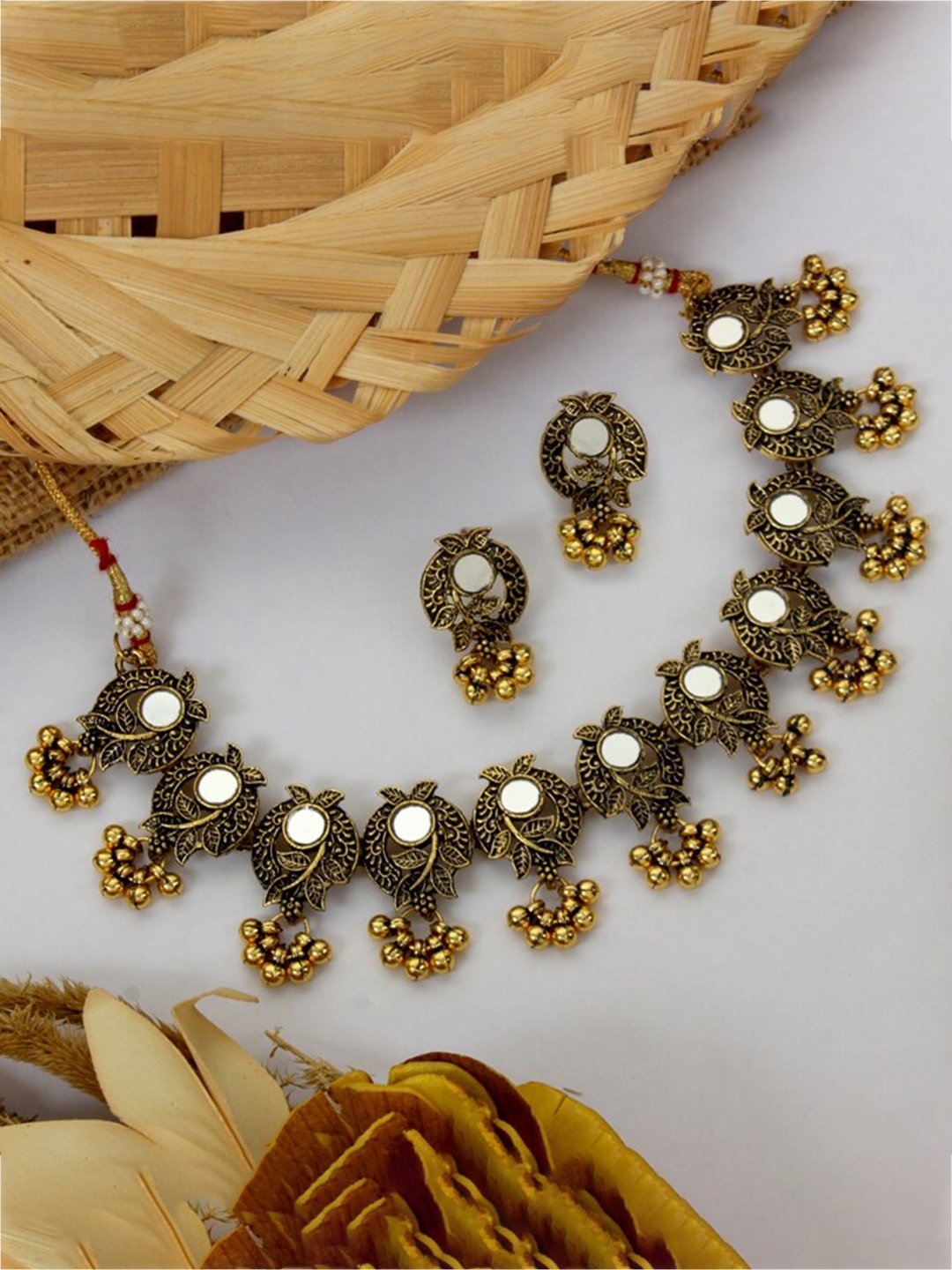 

Atasi International Gold-Plated & Toned Copper Jewellery Set