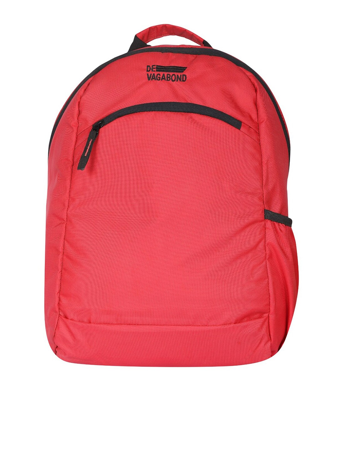 

DEVAGABOND Unisex Red & Black Solid Backpack