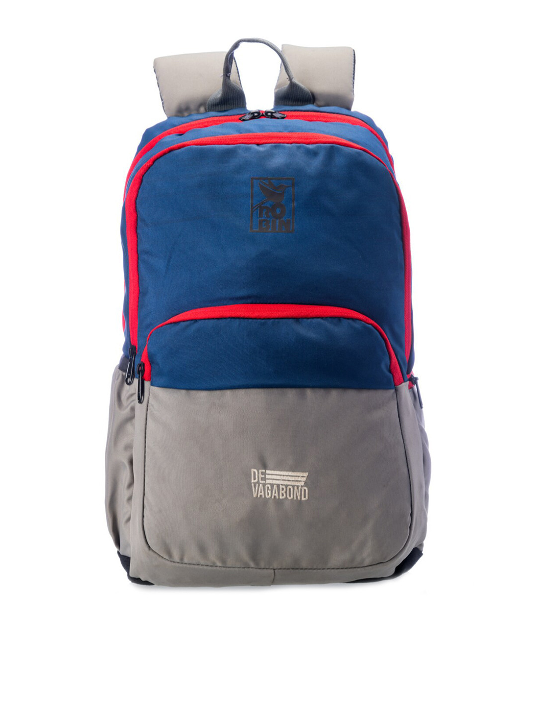 

DEVAGABOND Unisex Blue & Grey Solid Backpack