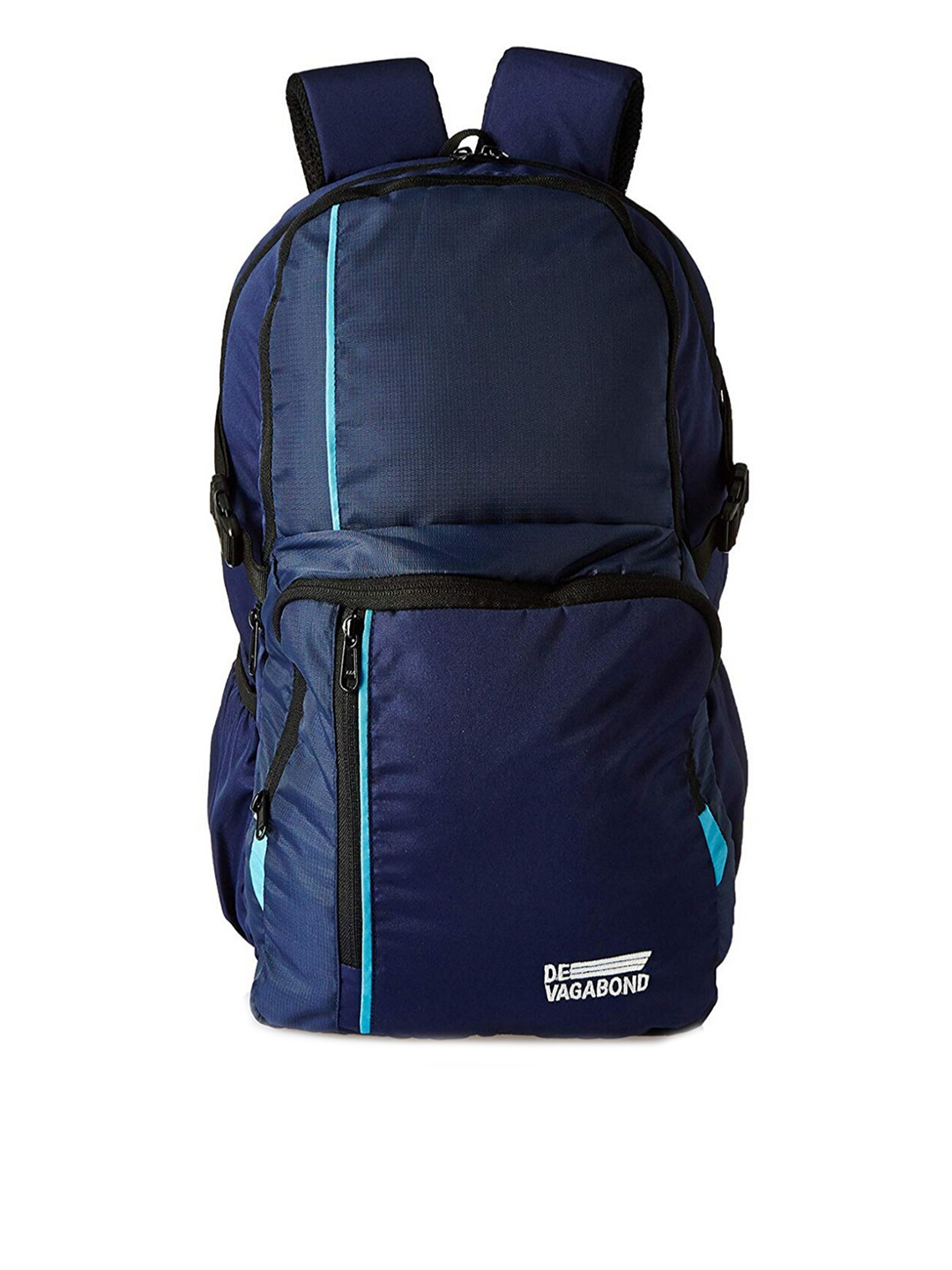 

DEVAGABOND Unisex Navy Blue & Black Backpack