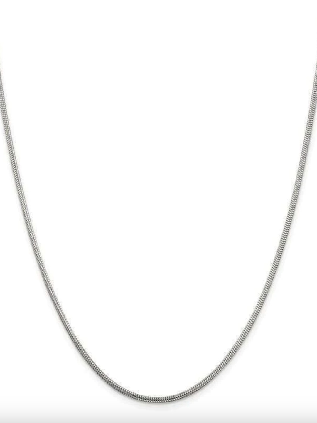 

Mueras Women Silver-Toned Round Snake Stainless Steel Chain