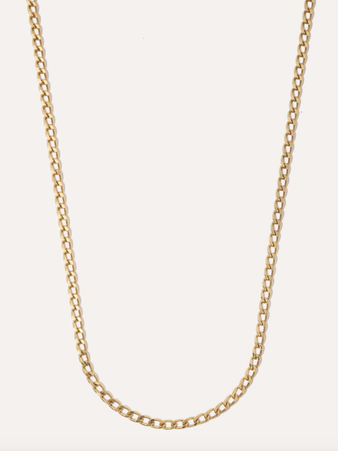 

Mueras Men Gold-Toned Cuban Link Gold Plated Stainless Steel Chain