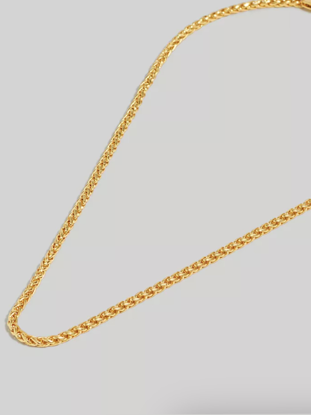 

Mueras Women Gold-Toned Keel Link Gold Plated Stainless Steel Chain