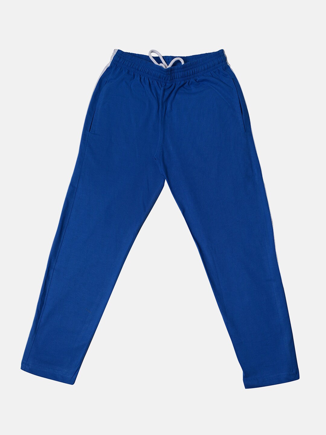 

TINY HUG Boys Blue Solid Cotton Lounge Pants