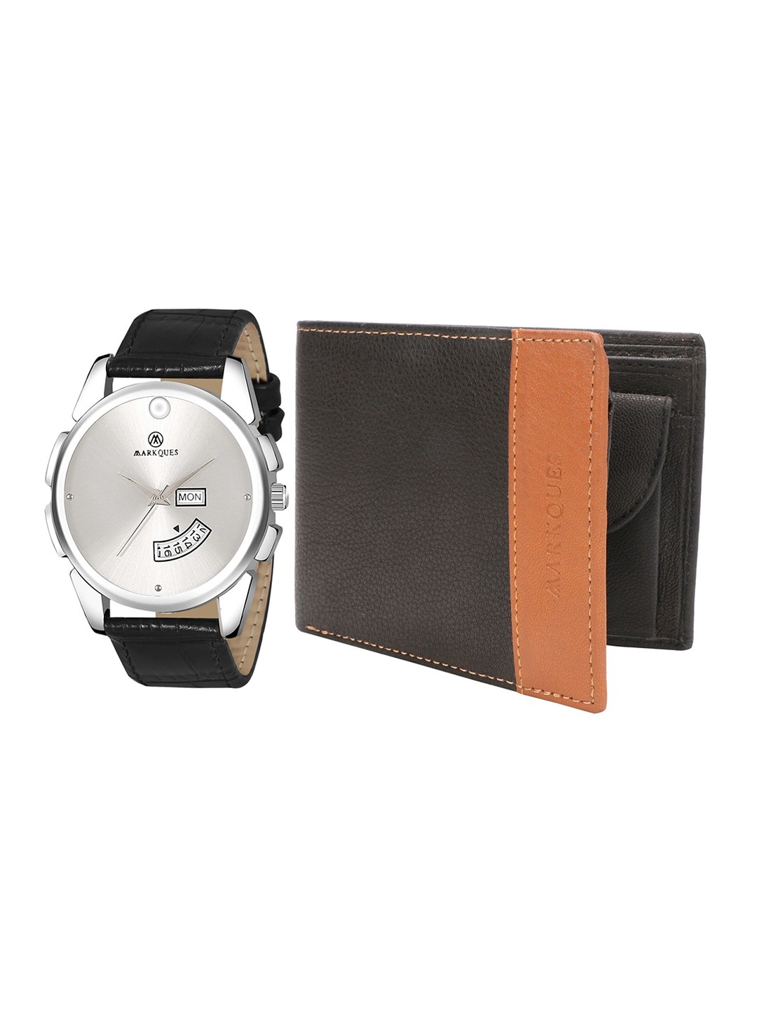 

MARKQUES Men Black Solid Accessory Gift Set