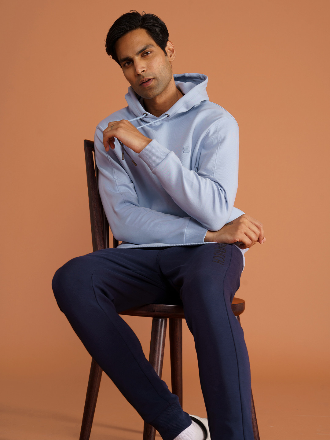 

DAMENSCH Men Statement Pullover Hoodie, Blue