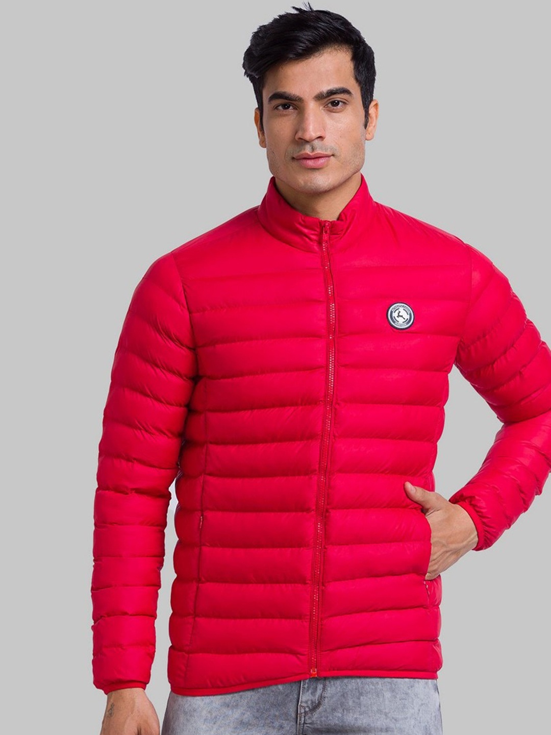 

Parx Men Pink Puffer Jacket