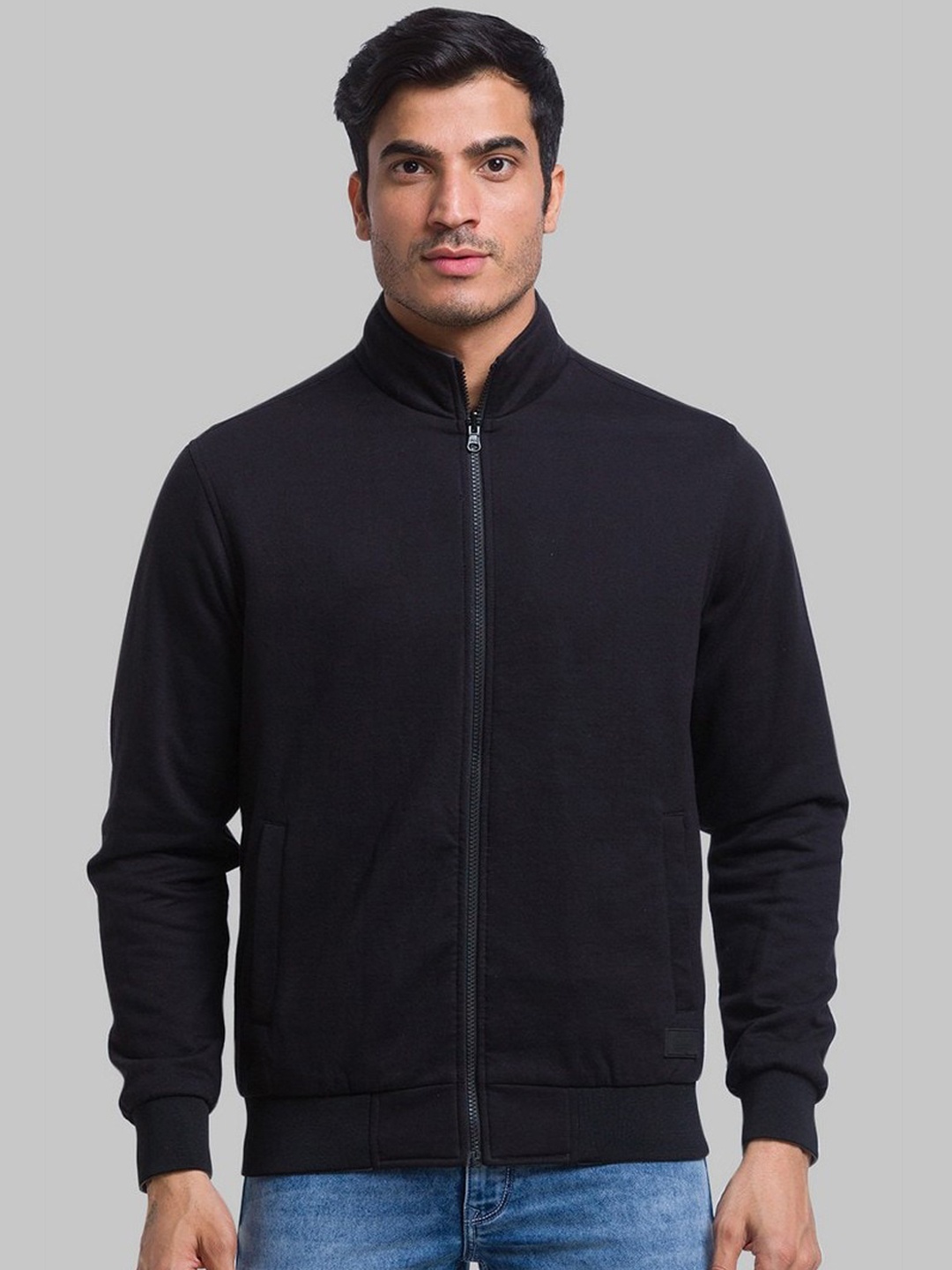 

Parx Men Black Bomber Jacket