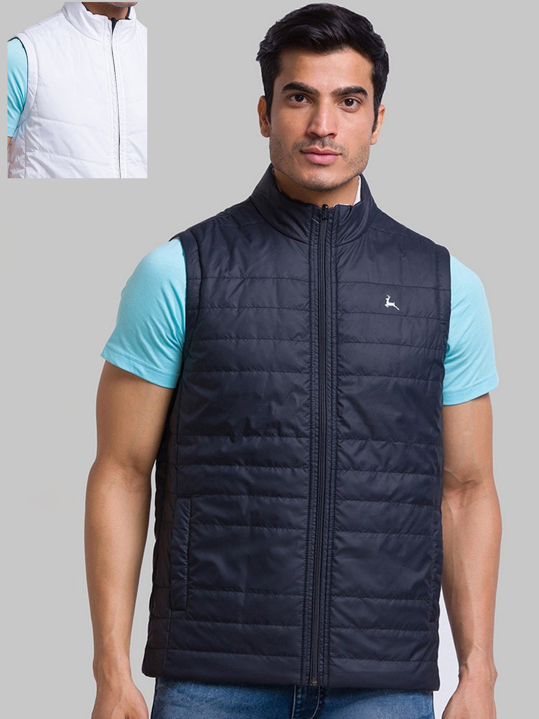 

Parx Men Blue Puffer Jacket