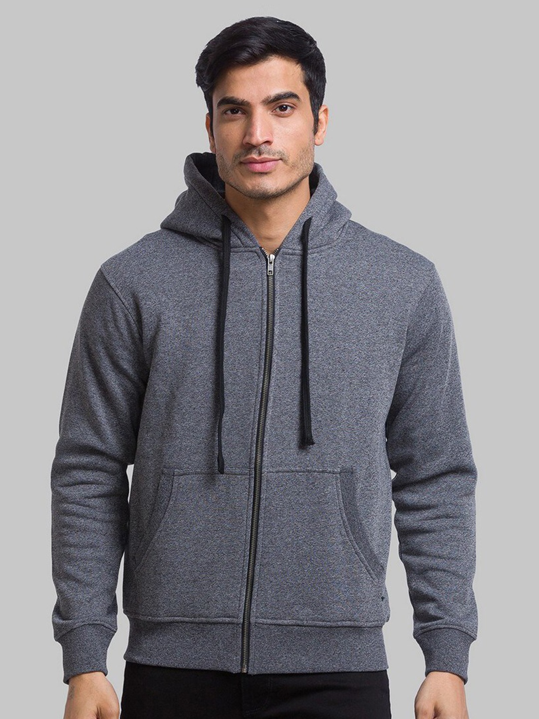 

Parx Men Black Solid Sweatshirt